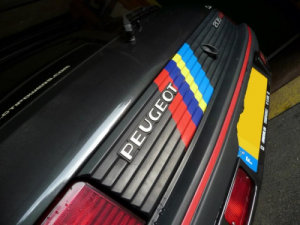 Stickers Peugeot 205 GTI Bande PTS De Coffre