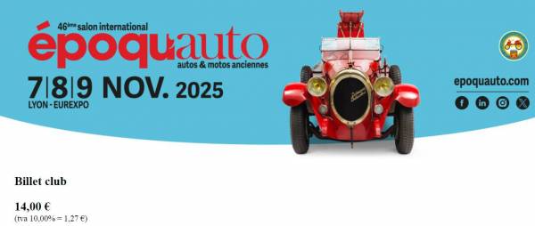 Billet Epoquauto 2025