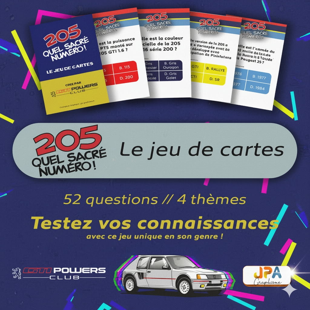 Jeu de cartes 205 Quel sacré numéro