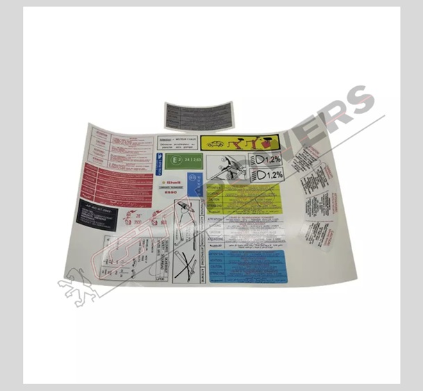 Stickers compartiment moteur Peugeot 205 GTI